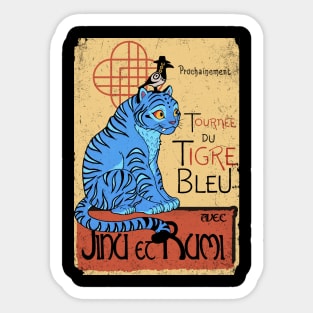 Tournee du Tigre Bleu - Derpy tiger Sticker
